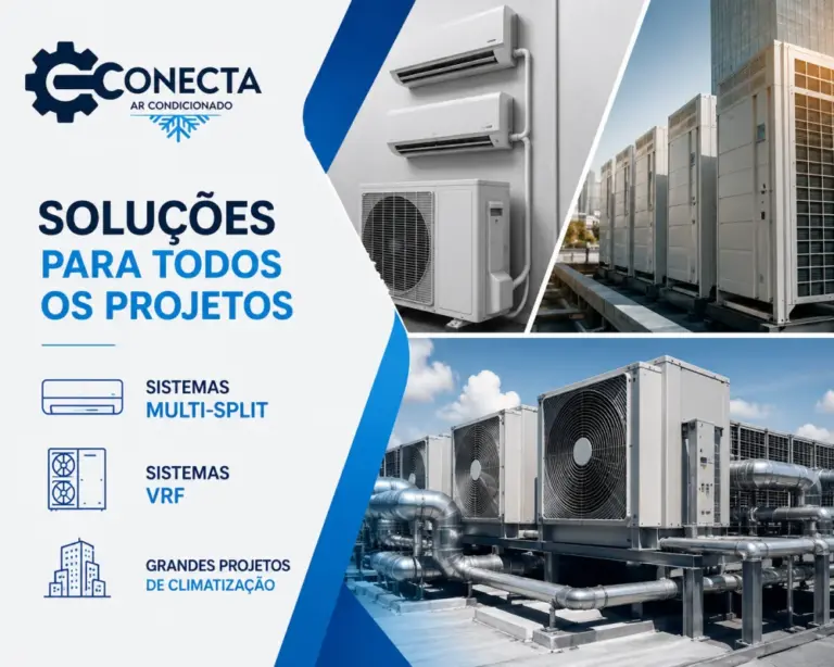 Sistemas Multi-Split, VRF e Grandes Projetos de Climatização